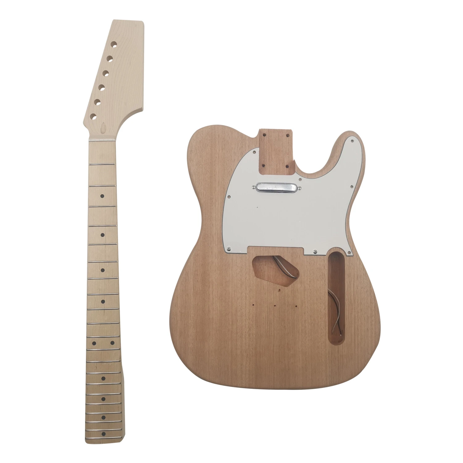 Corps en acajou Construisez votre propre guitare électrique Kit de guitare Tele non finie