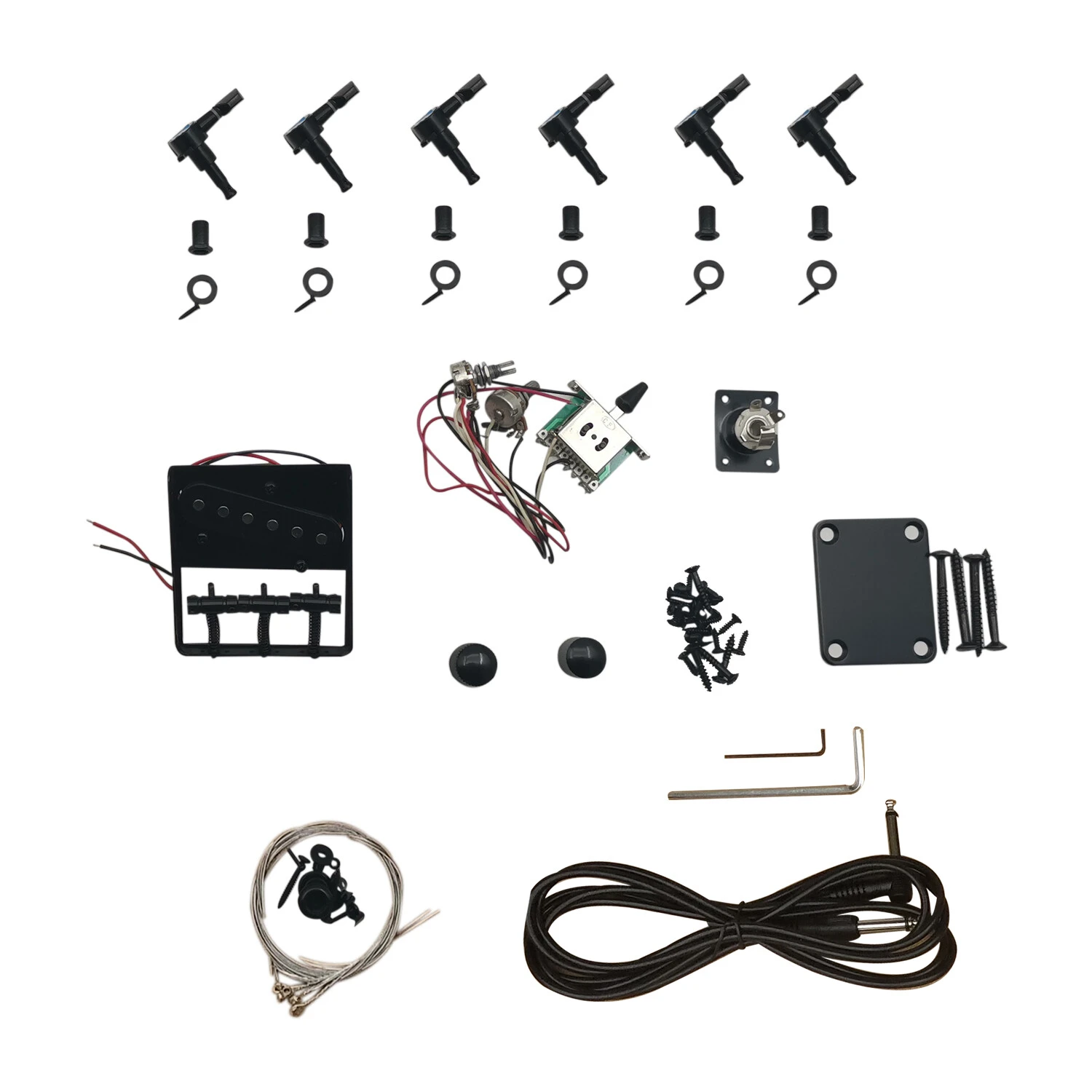 Kit Guitare électrique Tele semi-hollow à corps en frêne