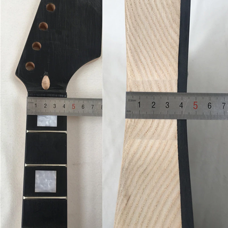 Kit de guitare électrique semi-creuse en frêne avec placage en érable spalté