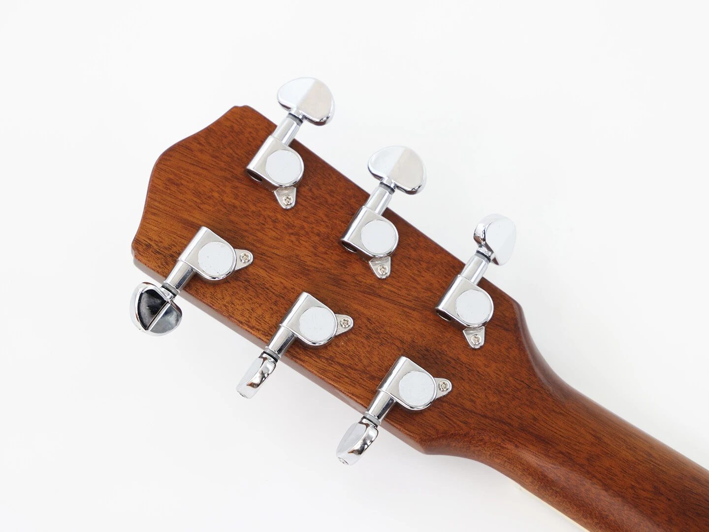 Corps en contreplaqué d'acajou manche rond guitare Dobro Resonator