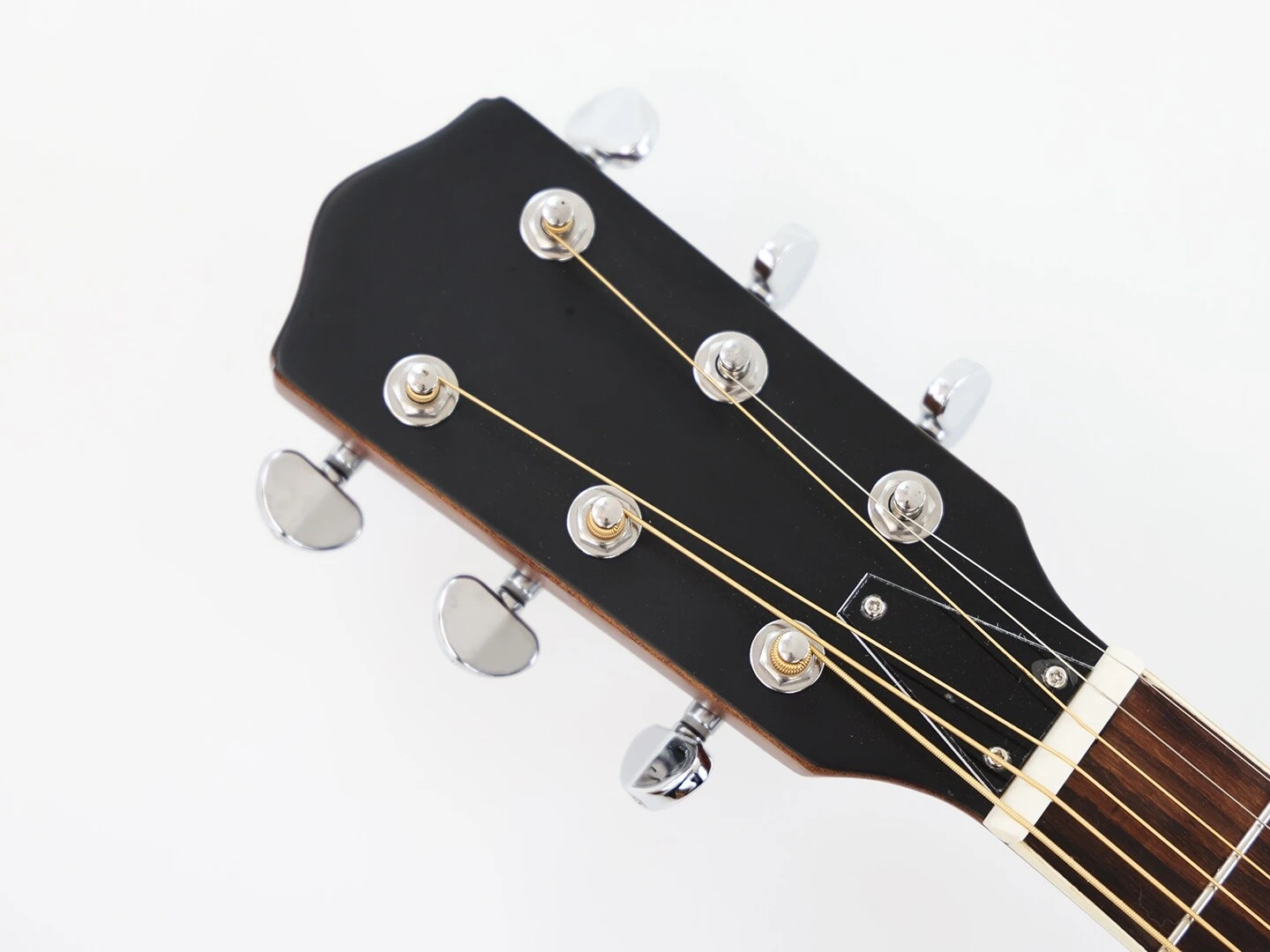Corps en contreplaqué d'acajou manche rond guitare Dobro Resonator