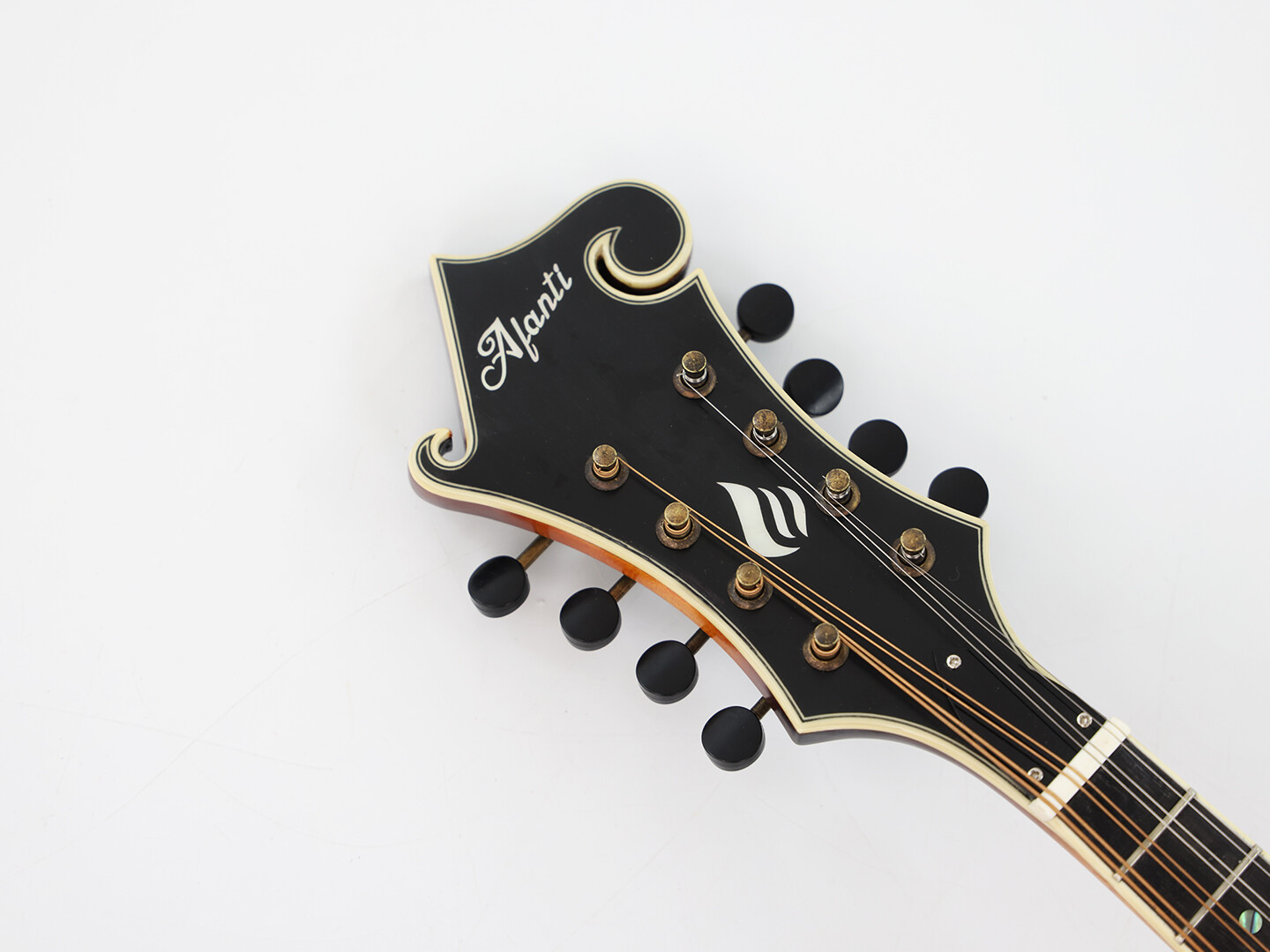 Afanti Solid Hand-Carved AB Flamed Maple Back and Side F Mandolin (mandoline en fa)