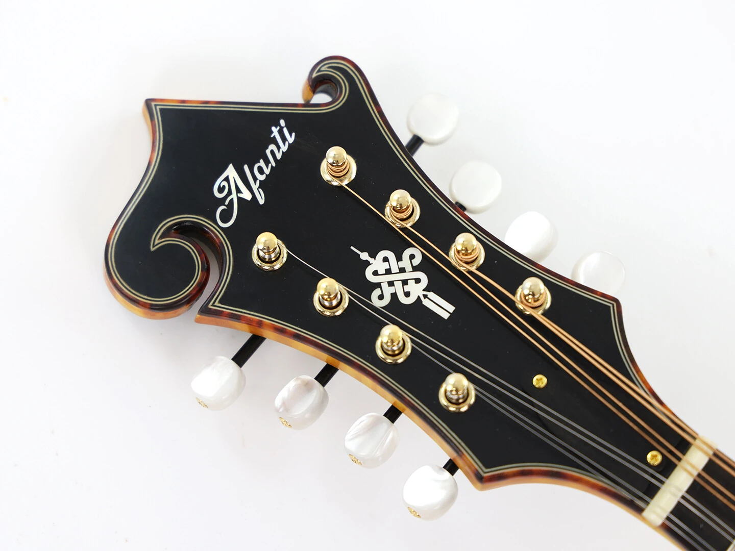 Mandoline Afanti All Solid AAA Spruce Top Left Handed F style Mandoline Afanti All Solid Hand-Carved AAA Spruce Top Left Handed F style