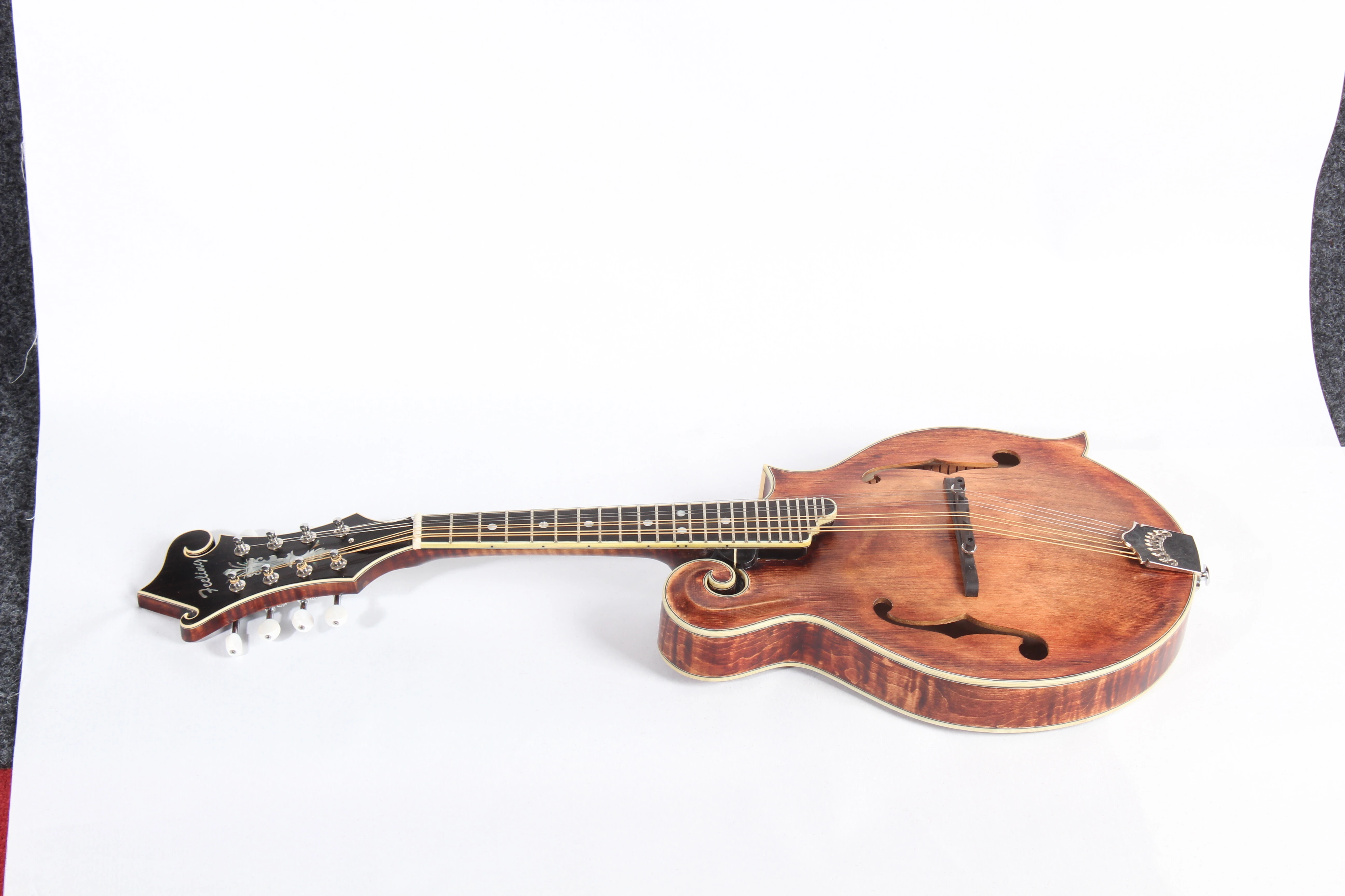 Afanti All Solid Wood One Piece Flamed Maple Back Mandoline Instruments de musique