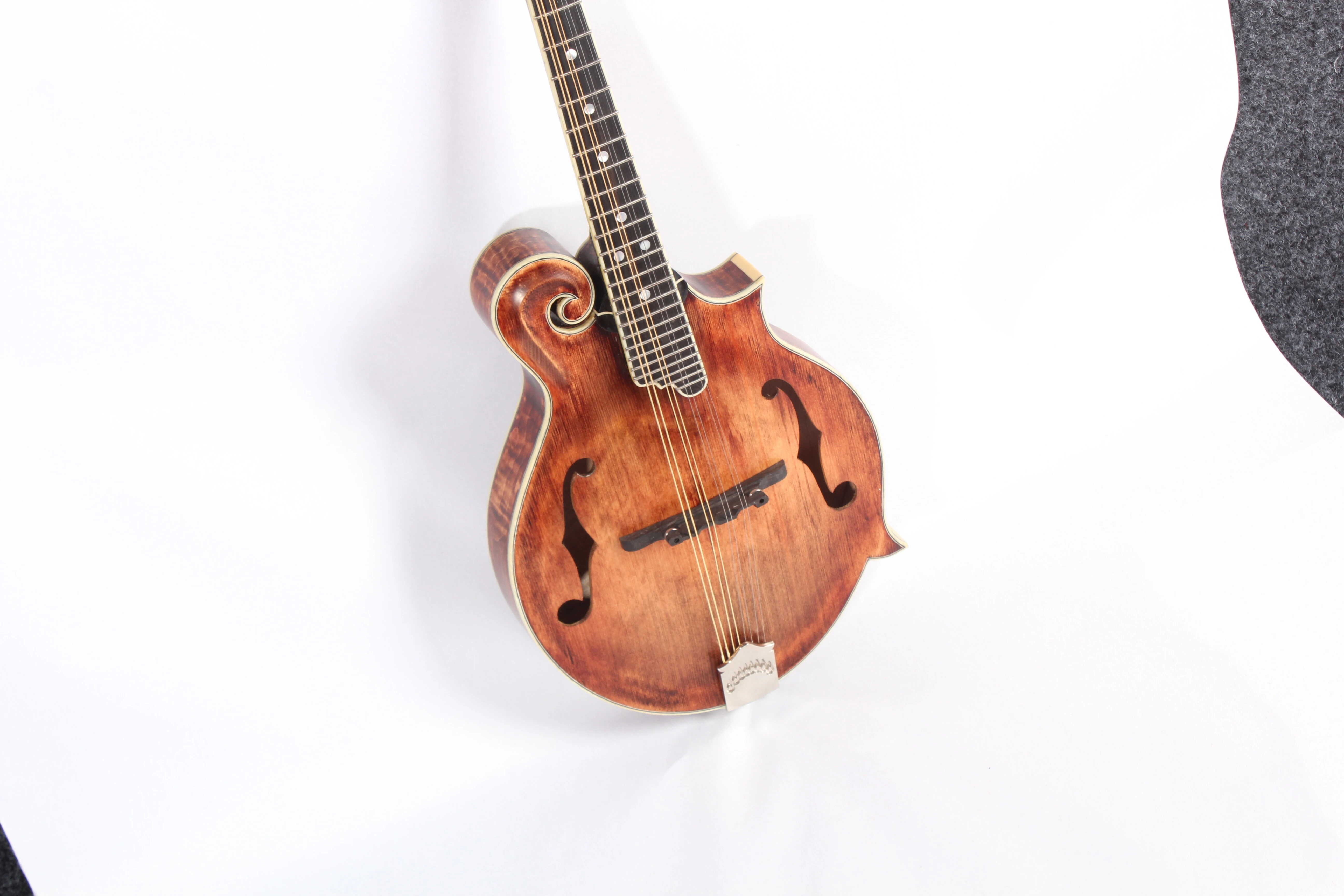 Afanti All Solid Wood One Piece Flamed Maple Back Mandoline Instruments de musique