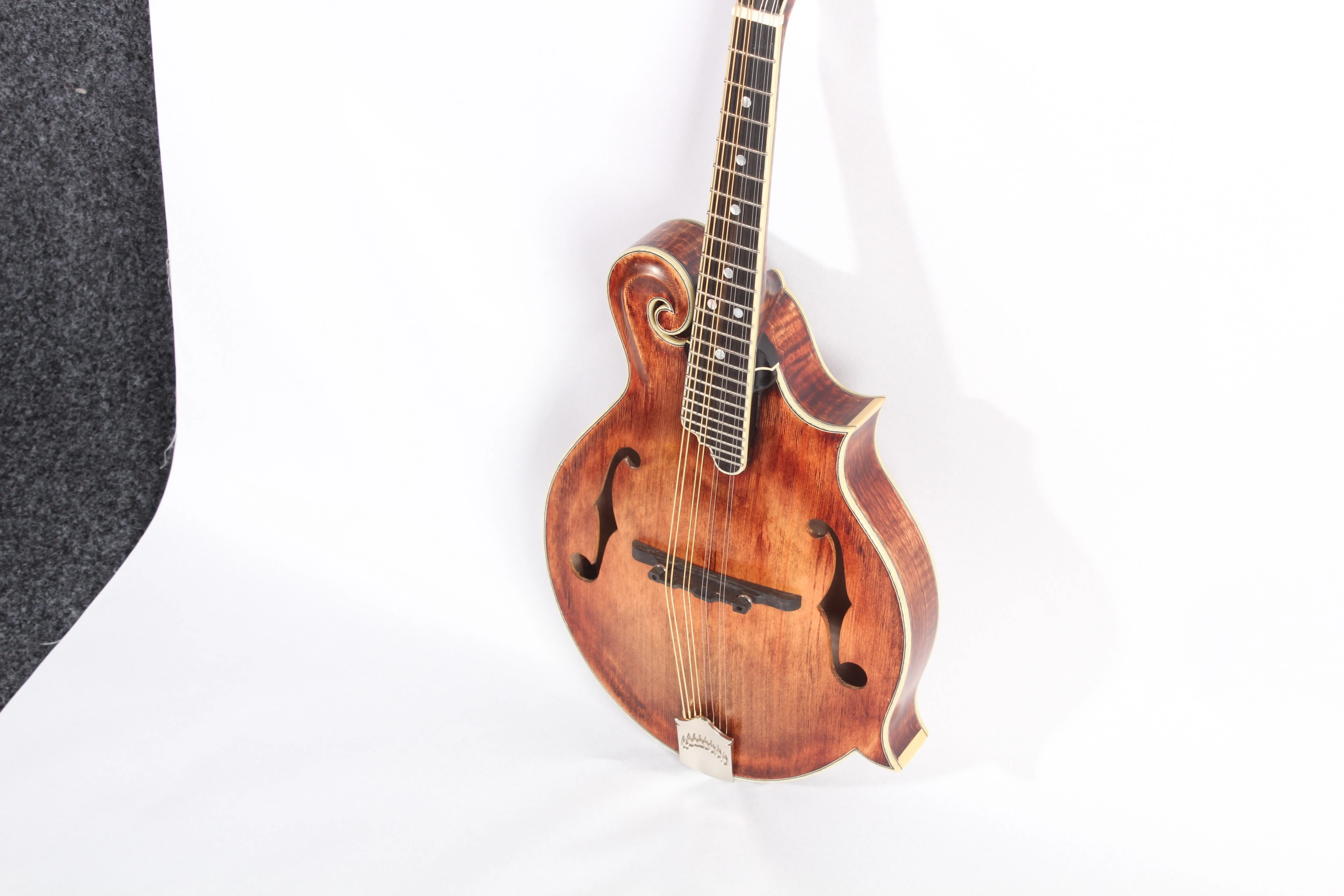 Afanti All Solid Wood One Piece Flamed Maple Back Mandoline Instruments de musique