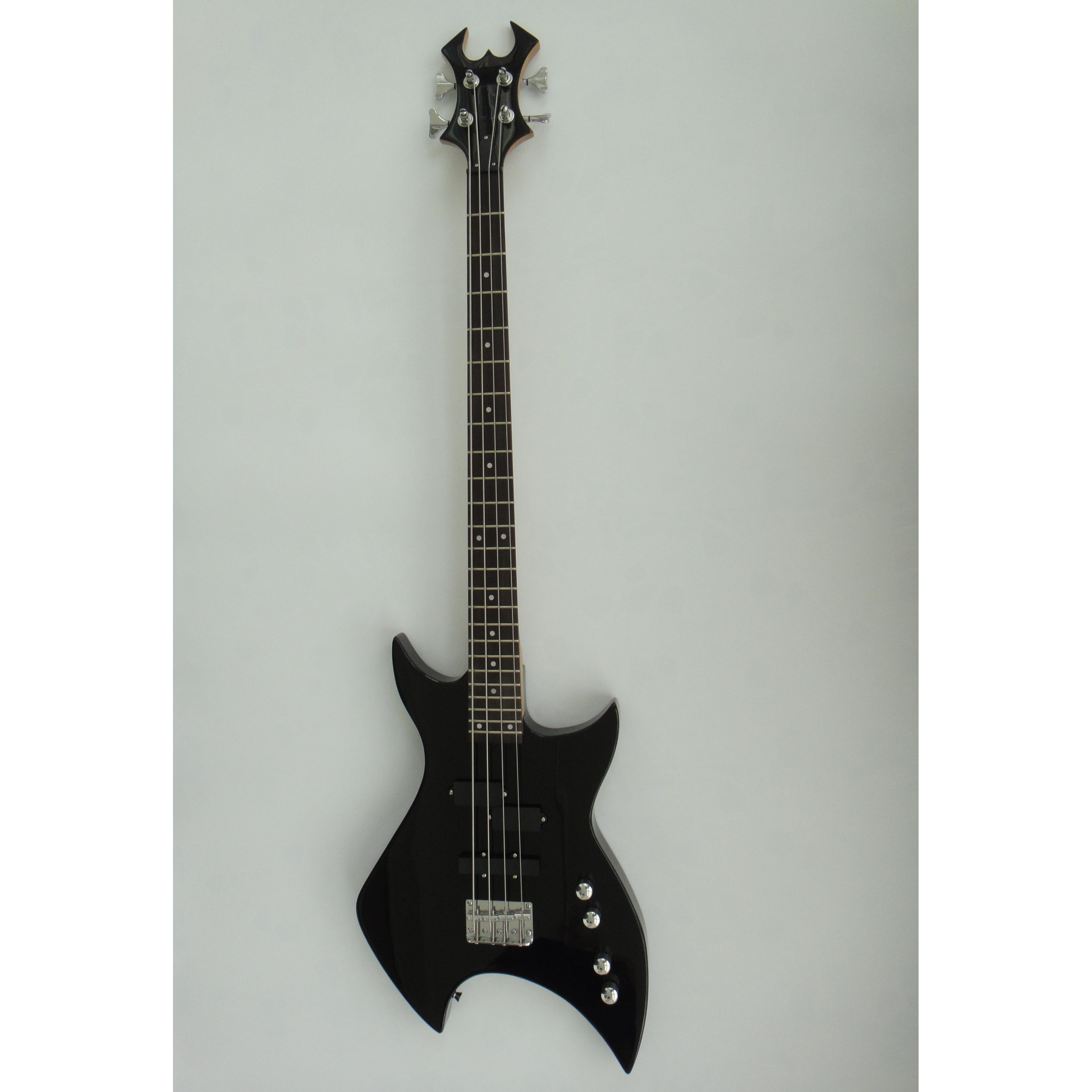 Guitare électrique Afanti avec touche en palissandre fond noir