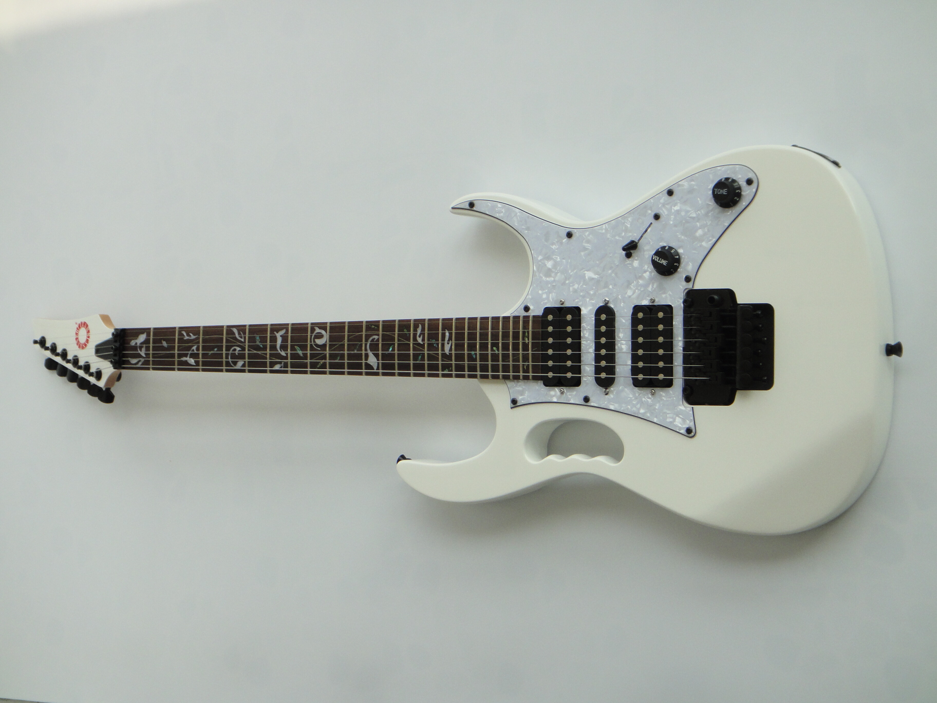 Guitare électrique sur mesure Afanti avec manche en érable vissé et corps en tilleul