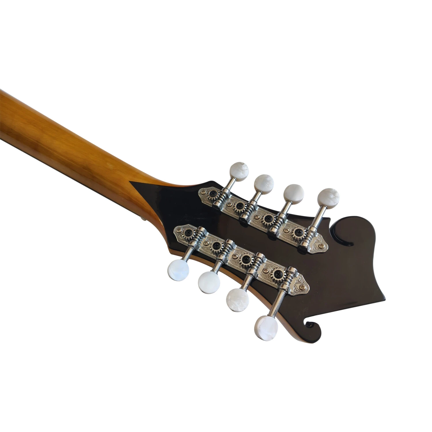 Afanti Mandoline Octave Style F en bois massif avec dos et éclisses flammés et ouïe en F