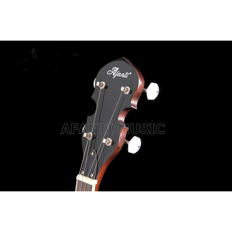 Afanti Banjo 4 cordes en acajou avec résonateur