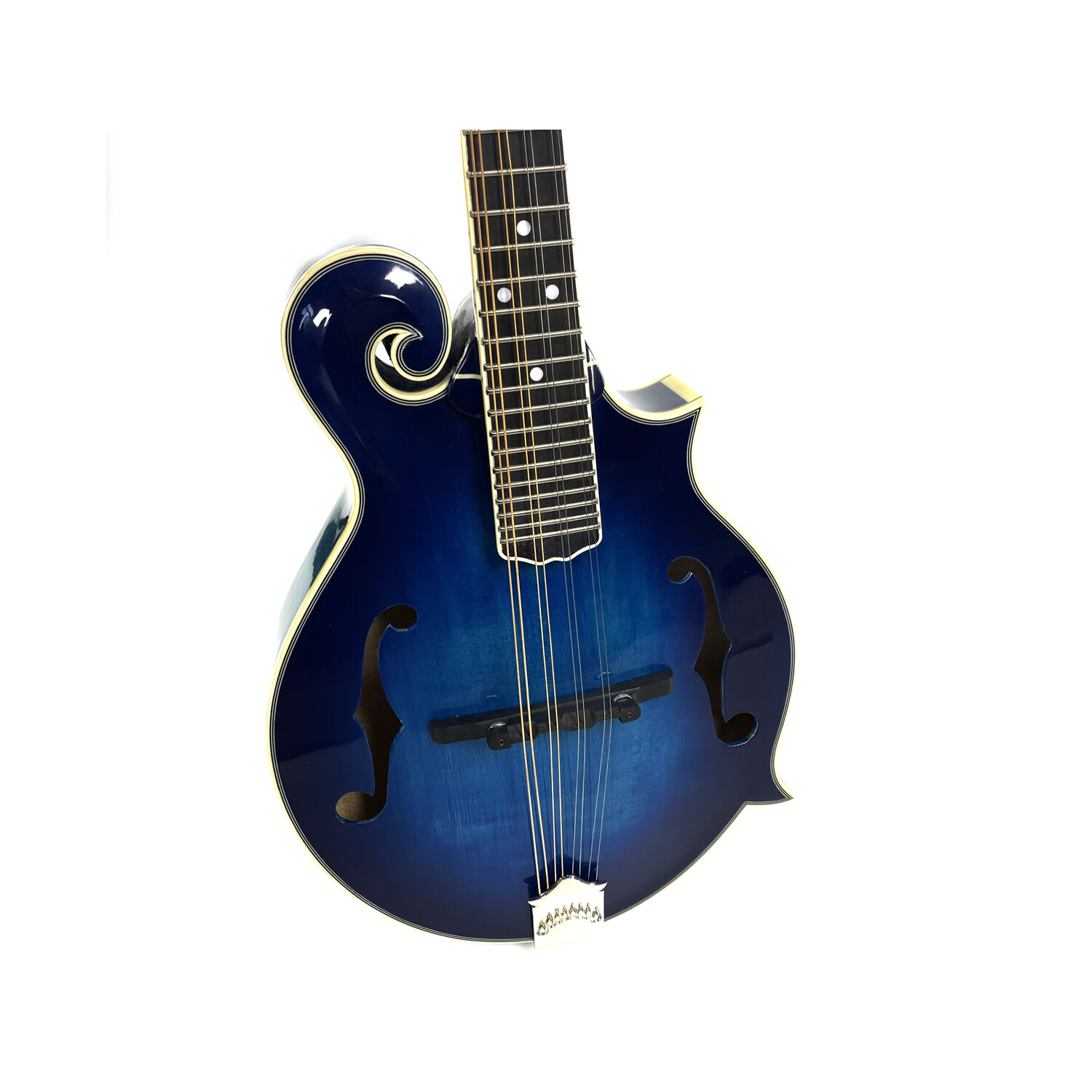 Afanti AB érable flammé fond et éclisses bleu mandoline F