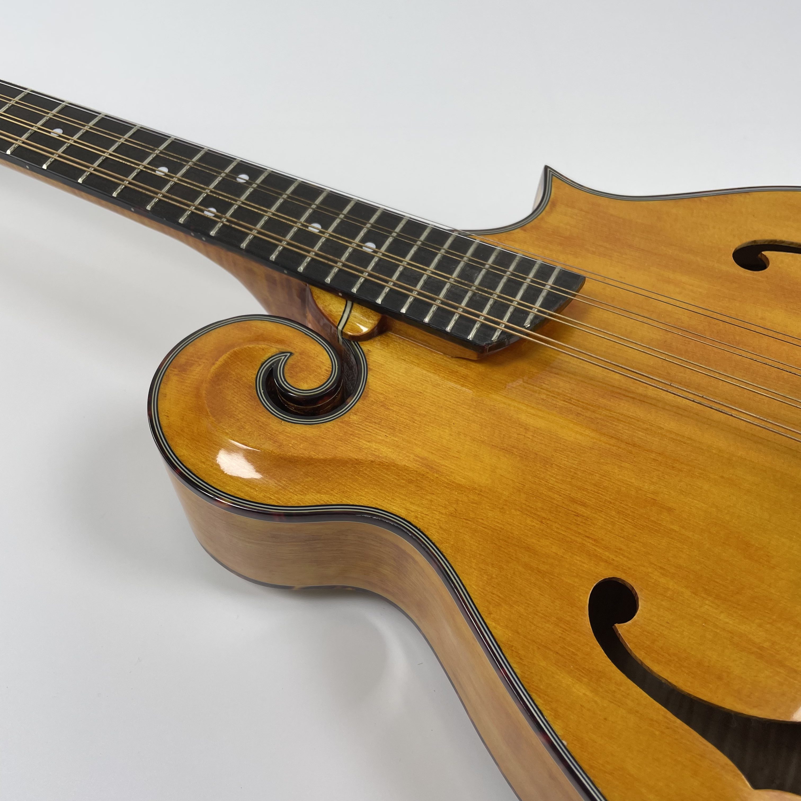 Afanti Mandoline Octave Style F en Épicéa Massif Finition Gold Rush