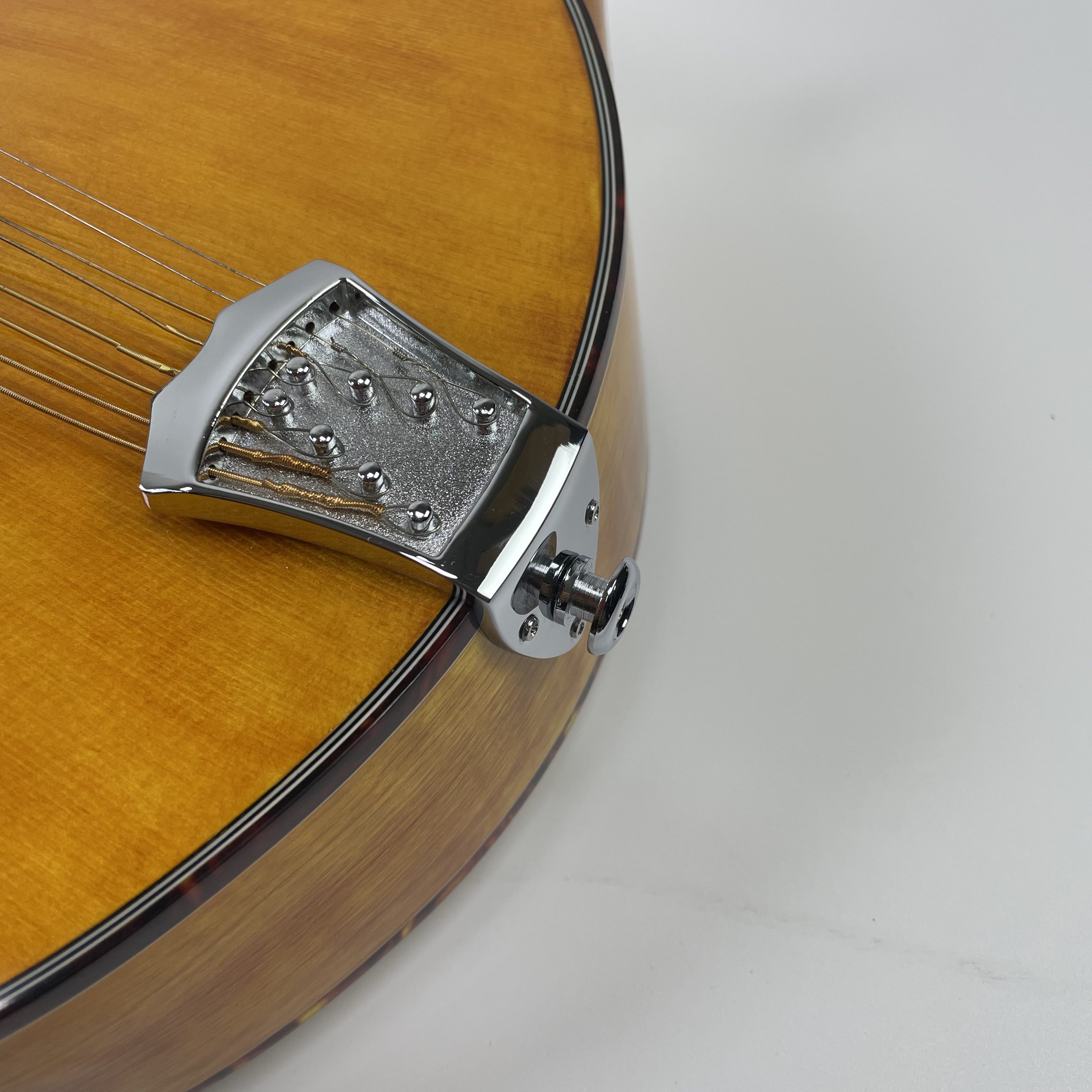 Afanti Mandoline Octave Style F en Épicéa Massif Finition Gold Rush