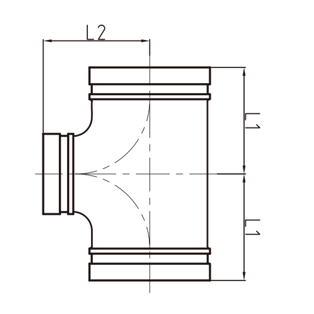 Reducing Tee Grooved XGQT04 Reducing Tee Grooved XGQT04