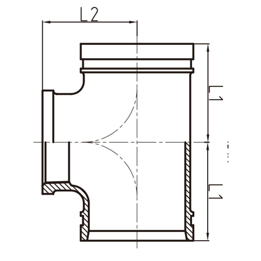  Reducing Tee with Female Thread XGQT04S