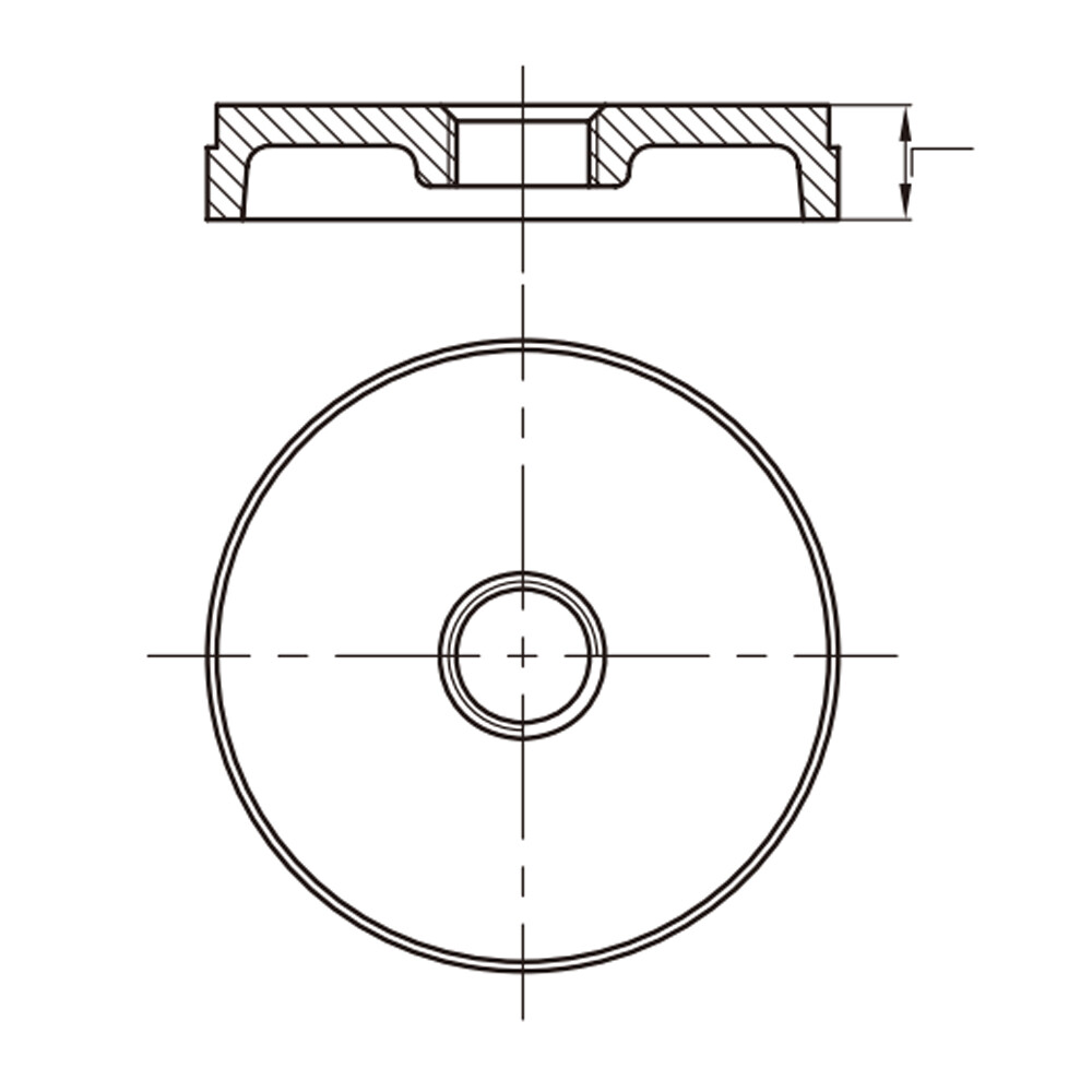 Cap with Concentric Hole XGQT06S