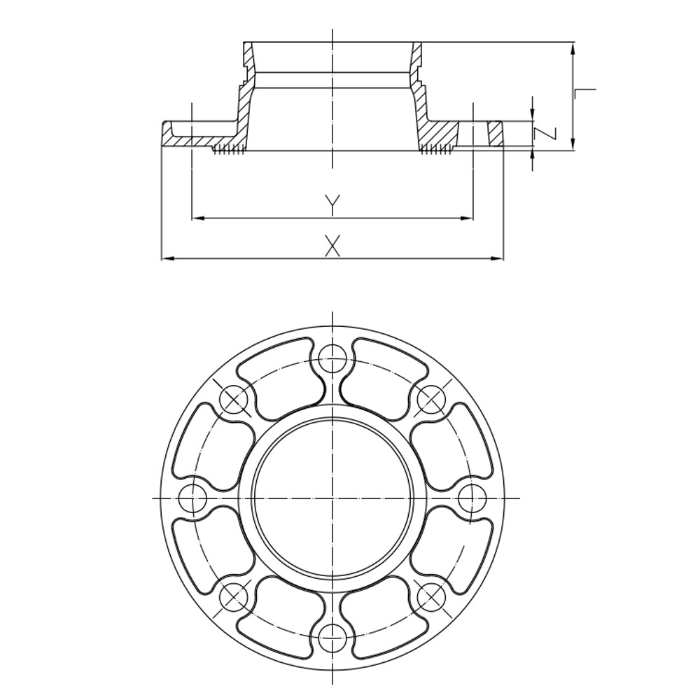 Flange Adaptor ANSI CLASS150 XGQT08