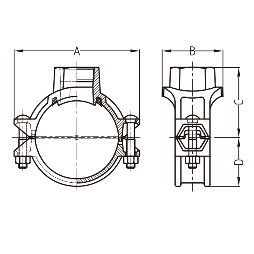 Mechanical Tee Threaded Outlet XGQT3S