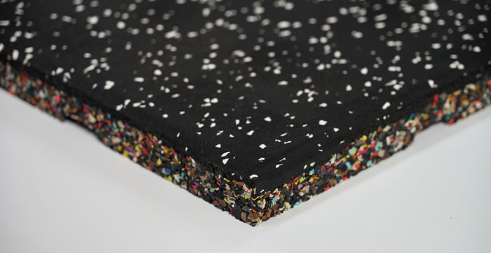 Composite rubber floor mats