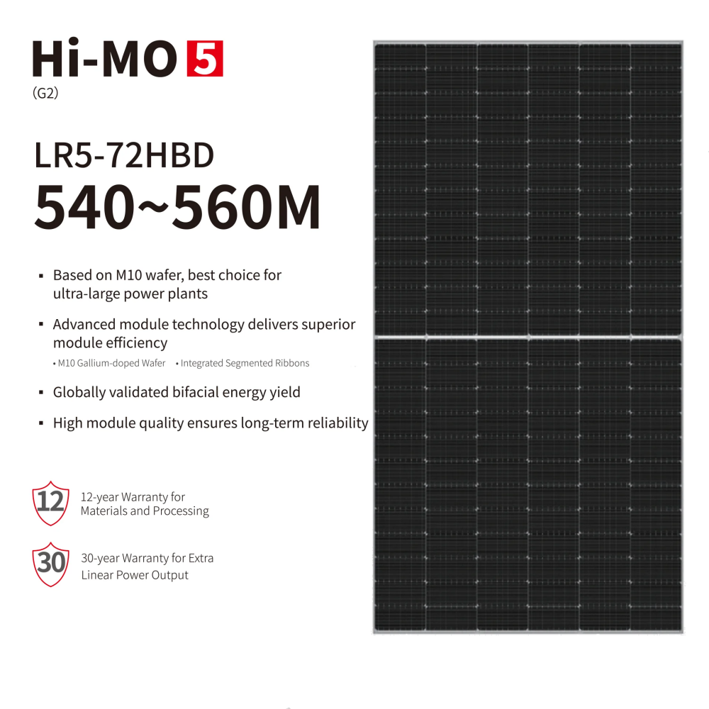 Longi Solar 540-560W LR5-72HBD