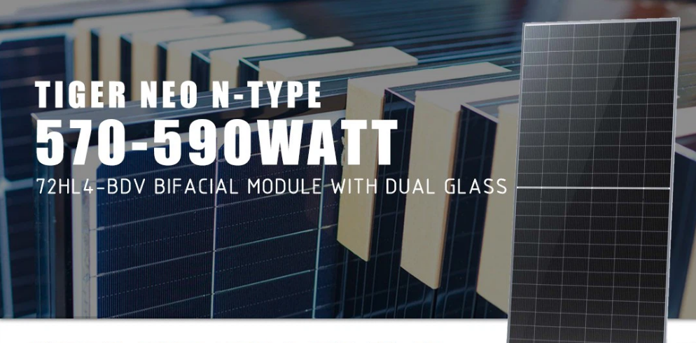 N-Type 590W PV Mono Facial Module from Jinko Solar