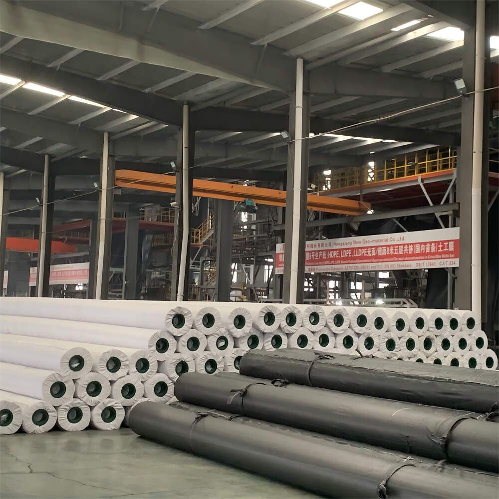 Geomembrana compuesta de fibra larga