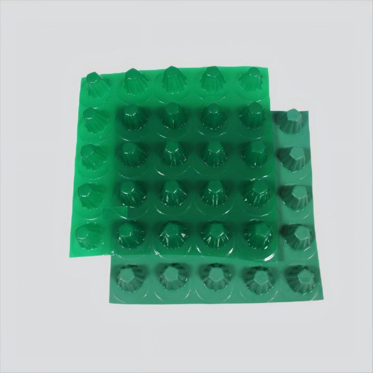 Tablero de drenaje de plástico con hoyuelos