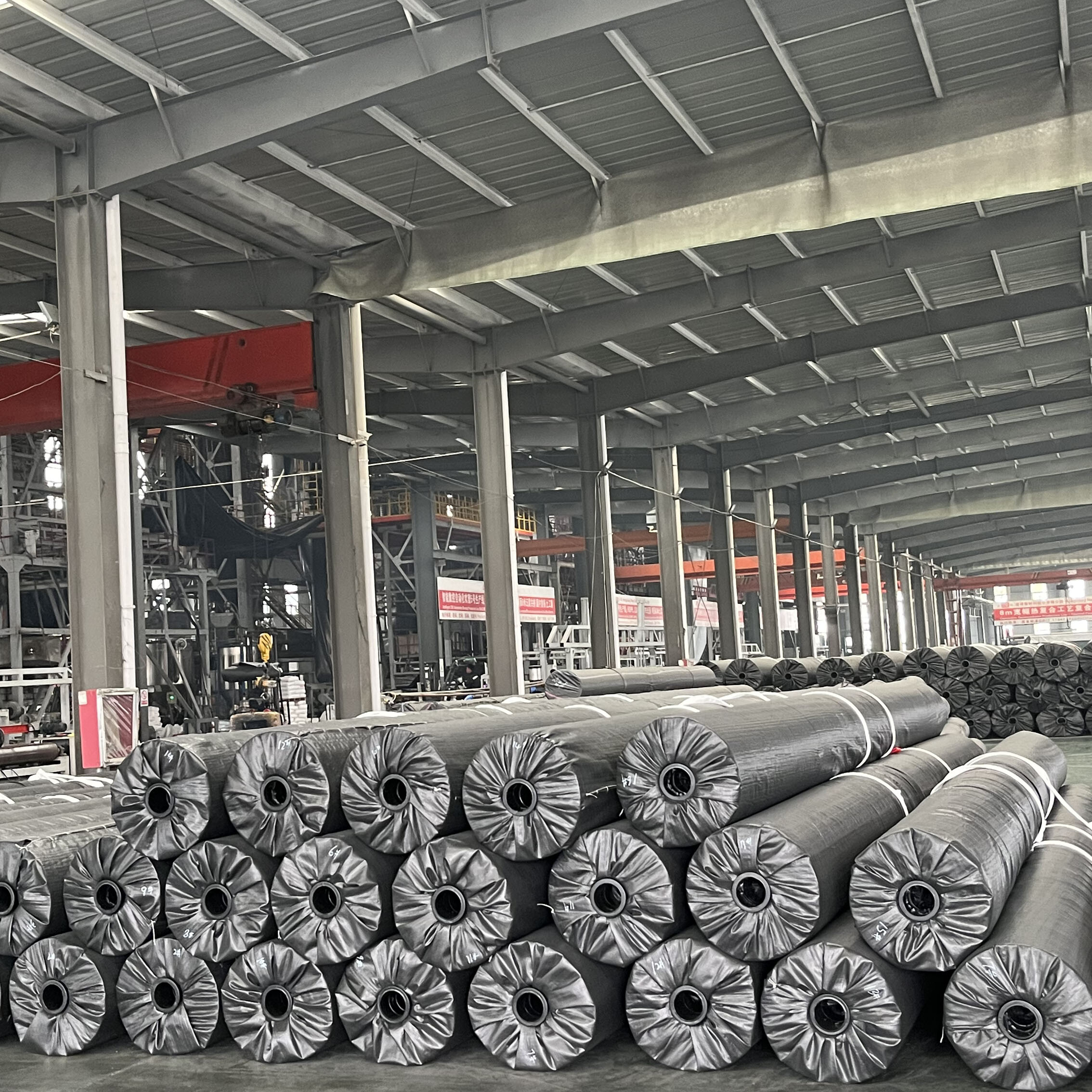 Tecido geotêxtil de filamento contínuo canelado