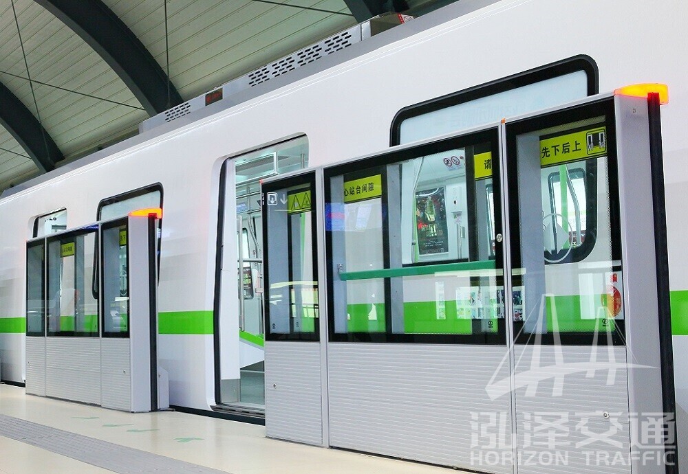 Metro platform screen door barrier gate