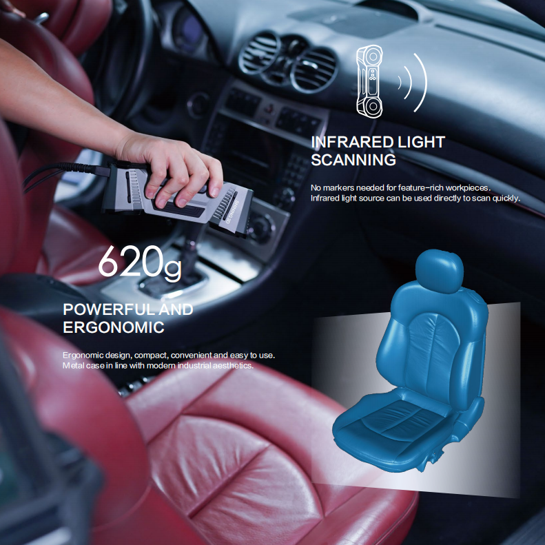 FreeScan Combo+ Hybrid Light Source and Multifunctional Handheld 3D Scanner