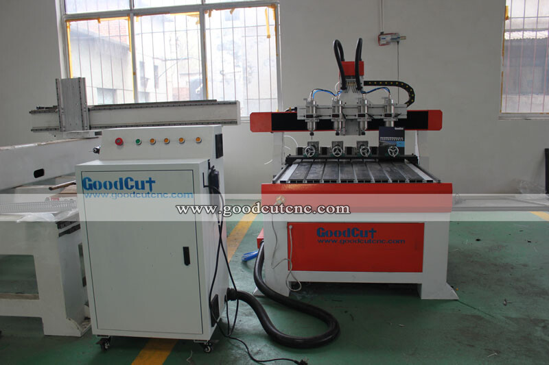 GC6090-4R 4 axis 4 Spindle 4 Rotary Axis Cnc Router Machine For Wood and Legs