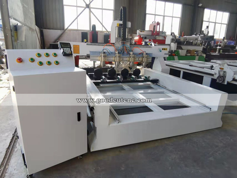 GC-4R Multi Spindle Wood CNC Router with 4 Spindle and 4 Rotary for Furniture Table Legs