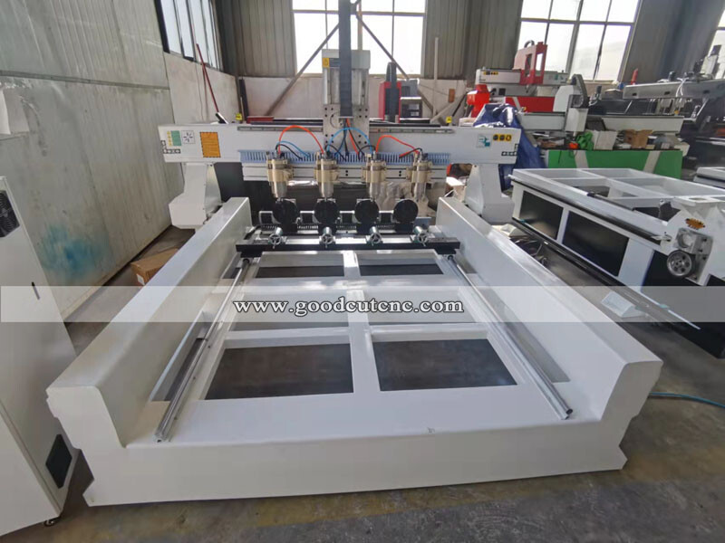 GC-4R Multi Spindle Wood CNC Router with 4 Spindle and 4 Rotary for Furniture Table Legs