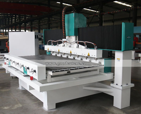 GC1530-8R Multi Heads 8 Spindle 8 Rotary Axis Cnc Router Machine For 3D Furniture Legs