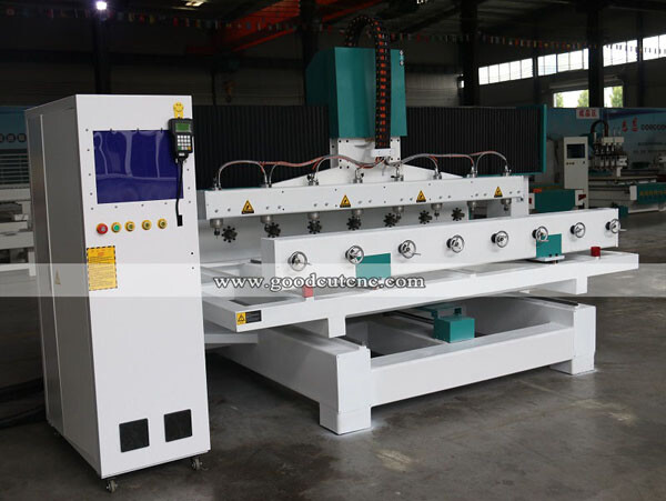 GC1530-8R Multi Heads 8 Spindle 8 Rotary Axis Cnc Router Machine For 3D Furniture Legs