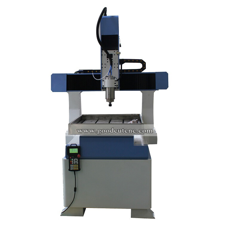 GC6090 Mini Movable Table CNC Router Machine with Cast Iron Bed for Aluminum Wood