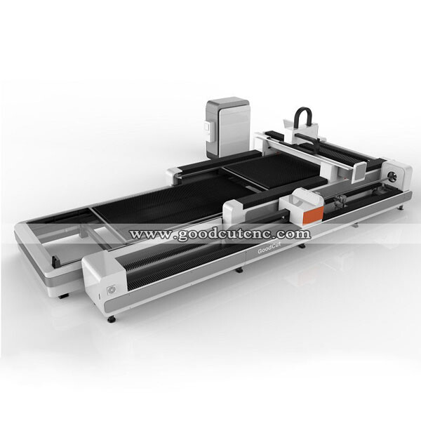 GC1530FR-D Fiber Laser Cutting Machine with Rotary for Metal Round and Square Pipe Tube Cutting