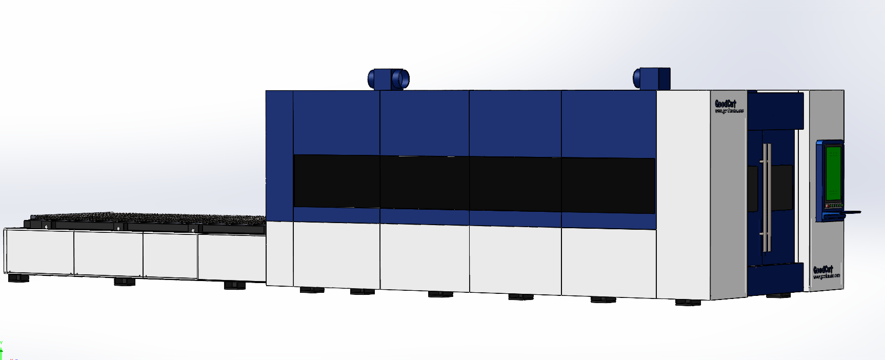 GC1530FC-D 12kw 20kw Double Table Metal Cutting Fiber Laser Cutting Machine5.png GC1530FC-D 12kw 20kw Double Table Metal Cutting Fiber Laser Cutting Machine5.png