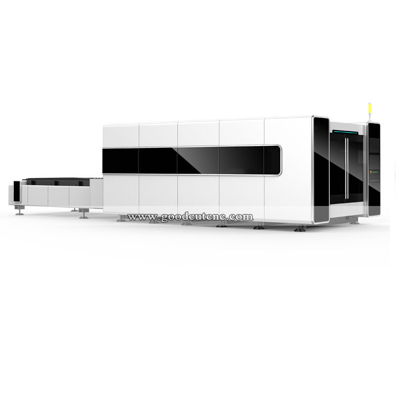 GC1530FC-D Full Cover Metal Cutting Fiber Laser Cutting Machine with Exchange Table