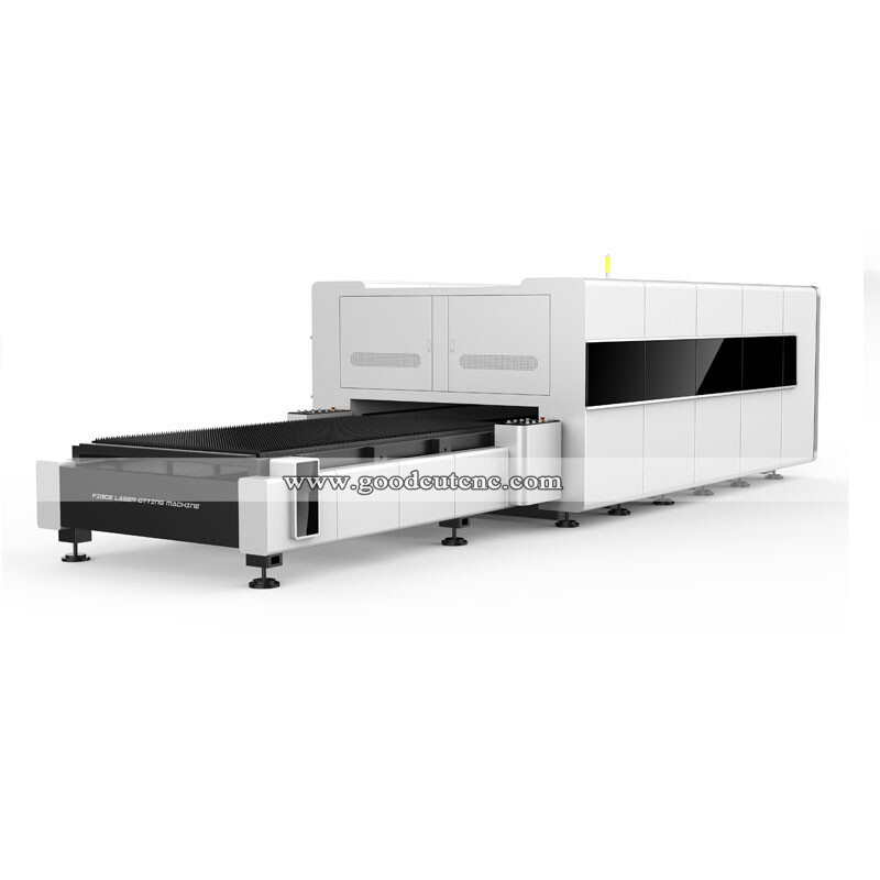 GC1530FC-D Full Cover Metal Cutting Fiber Laser Cutting Machine with Exchange Table