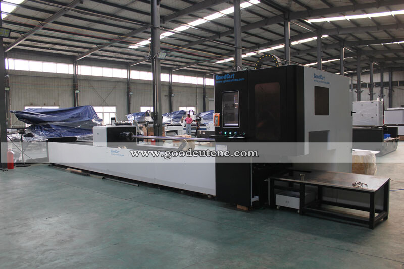 GC-FR Fiber Laser Cutting Machine for 6-12m H L C Round Square Type Pipe Tube