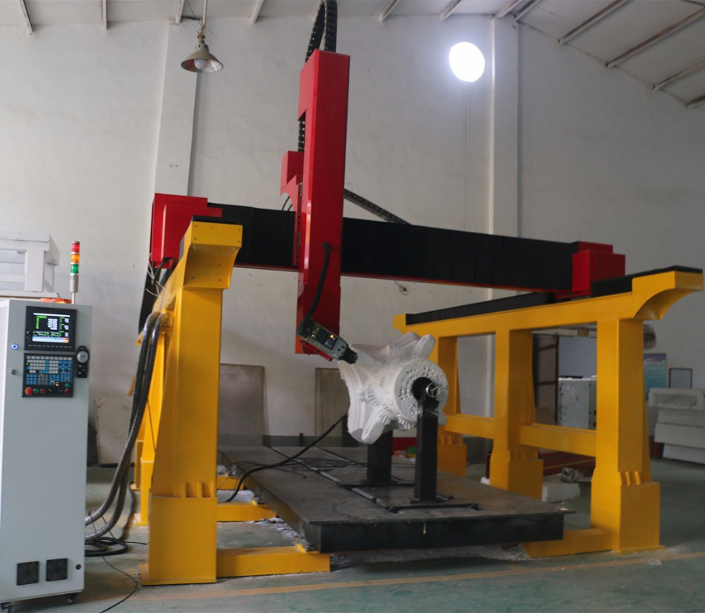 GC1325-4 Axis CNC Router with Swing head and Rotary Device