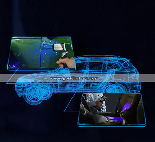 GoodCut Einscan HX Hybrid Blue Laser & LED Light Source Handheld 3D Scanner