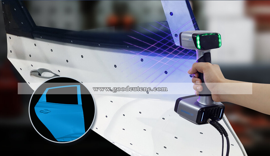 GoodCut Einscan HX Hybrid Blue Laser & LED Light Source Handheld 3D Scanner