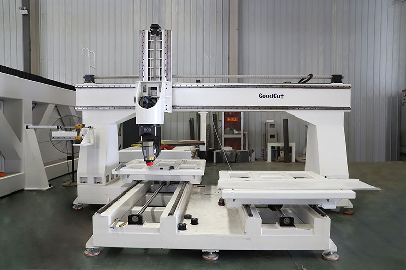 GC1325- 5 Axis Double Workpiece/ Double process/ double milling process CNC Router Machine For Wood Foam EPS