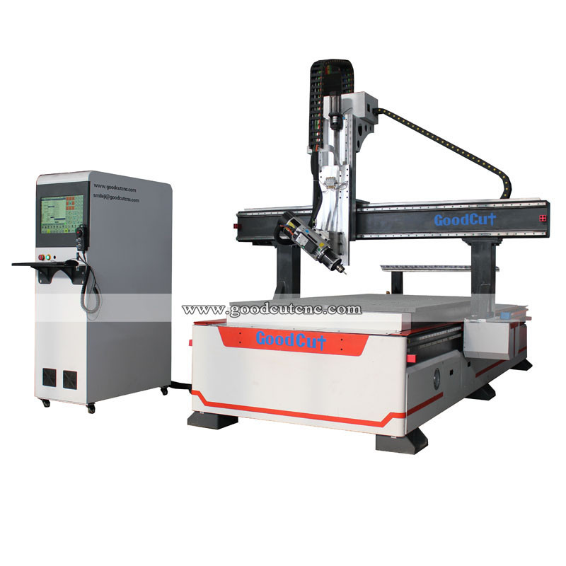 GC1325ATC-4Axis High Precision 4 Axis Linear ATC Wood Router CNC Machine Router with 180 Degree Rotated Spindle for Wood Working
