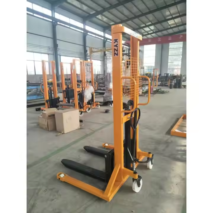 Hydraulic Manual Hand Stacker Forklift New Manual Fork Lift Stacker