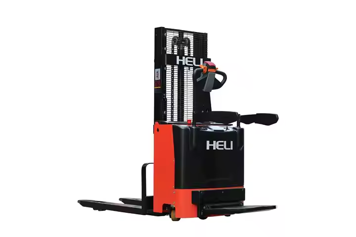 0.5-2t Fully Automated Forklift Walkie Lift Electric Stacker with 1.6m-4m Reach