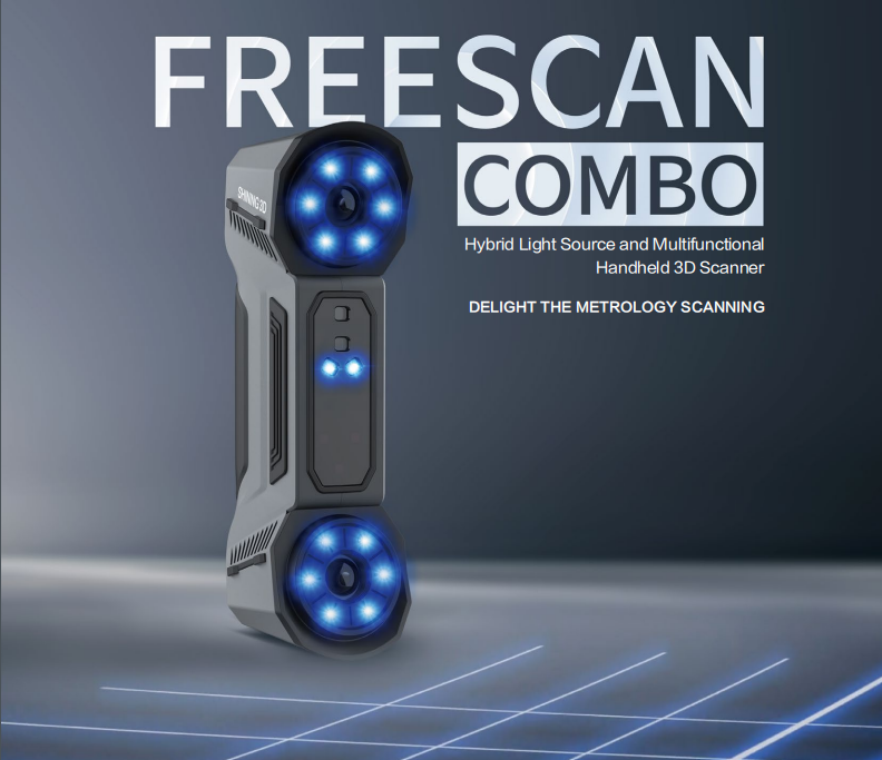 FreeScan Combo+ Source lumineuse hybride et scanner 3D portable multifonctionnel