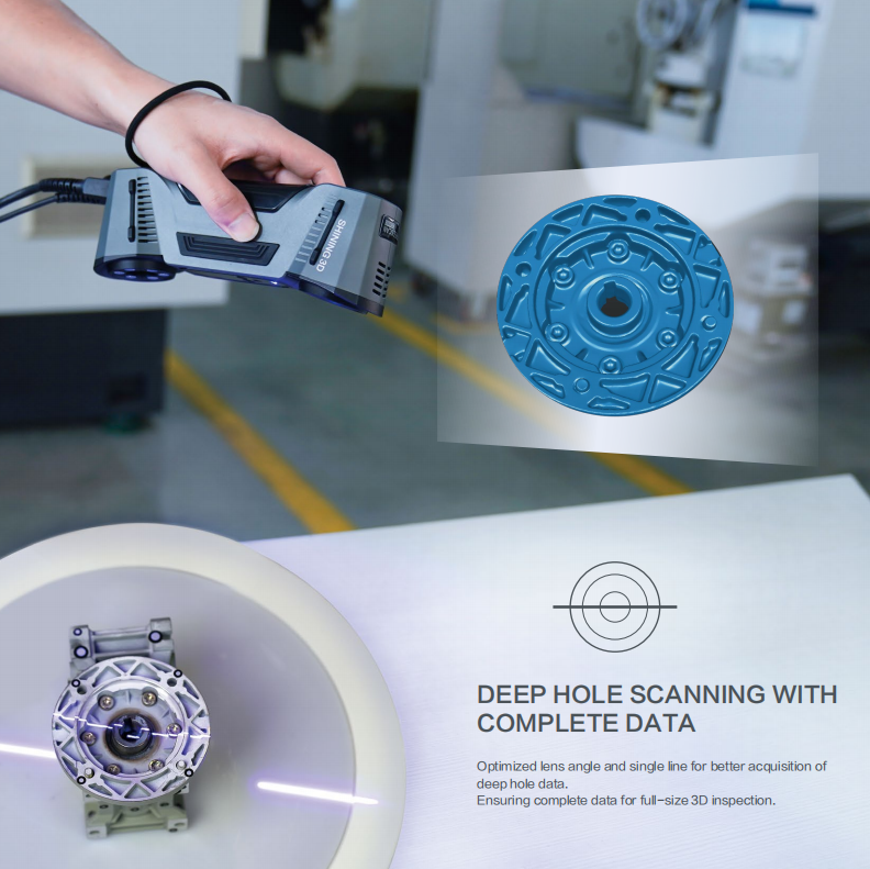 FreeScan Combo+ Source lumineuse hybride et scanner 3D portable multifonctionnel